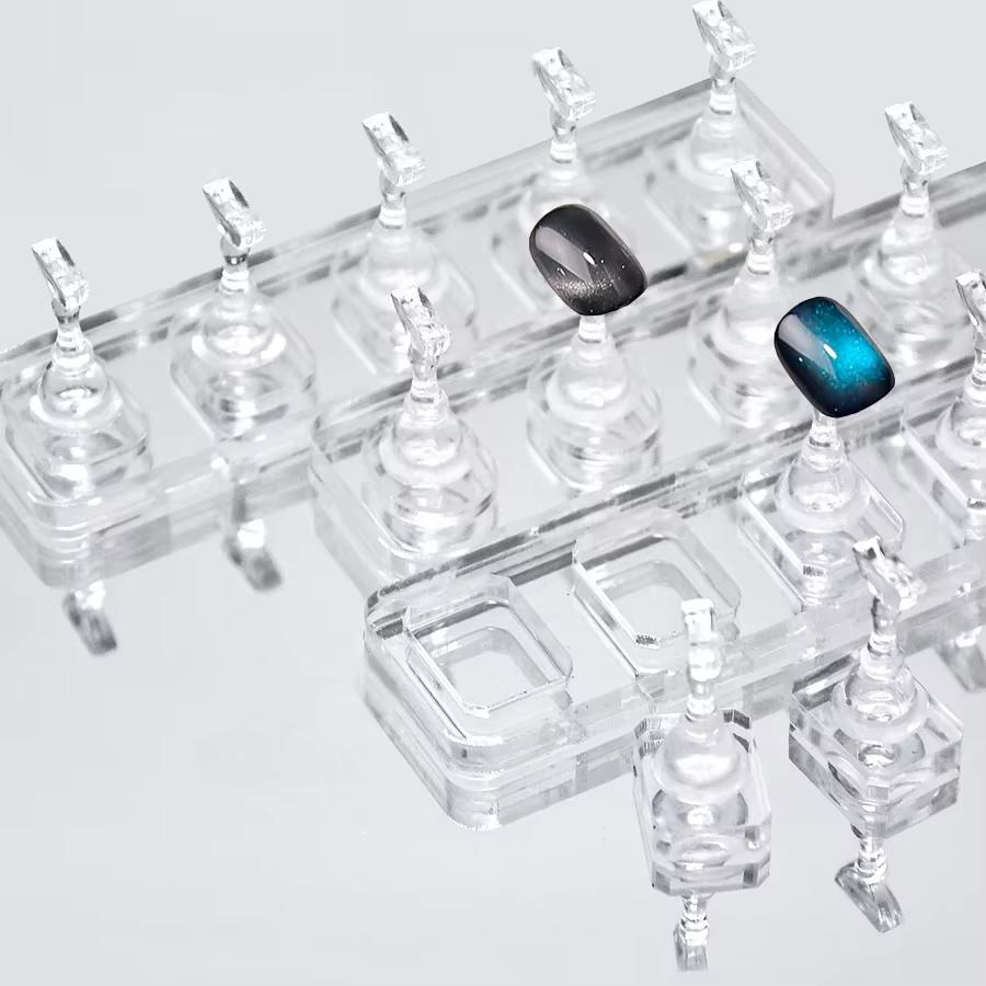 Plateau de Pratique Transparent en Acrylique pour Ongles