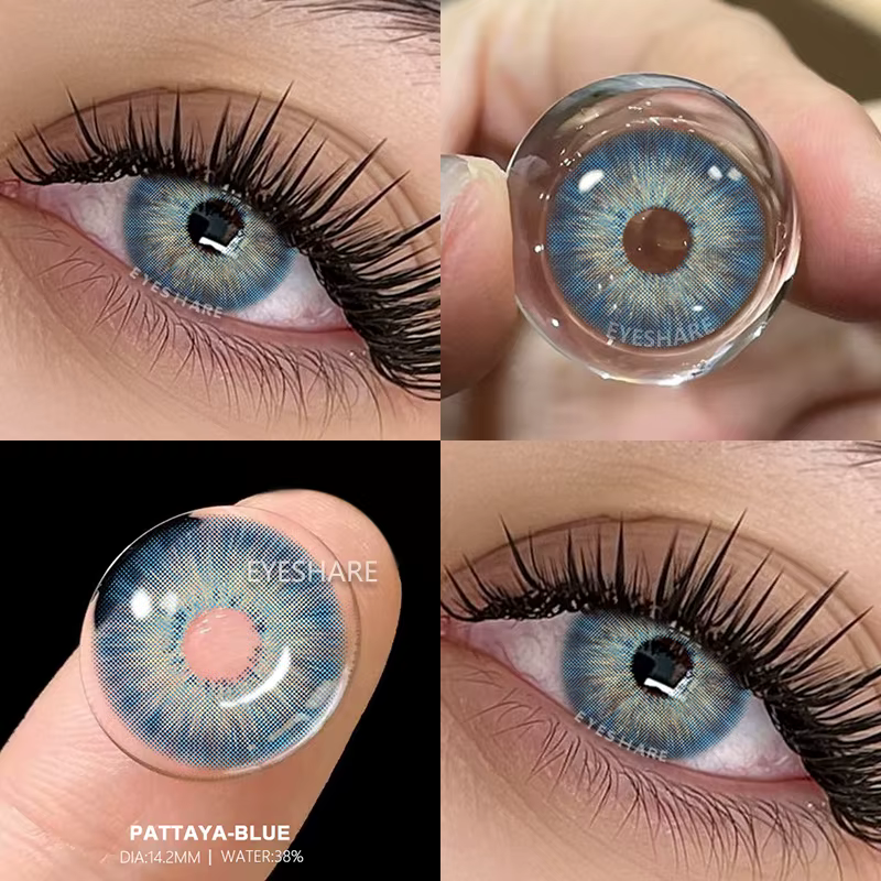 AMARA Lentilles de contact de couleur marron Look naturel