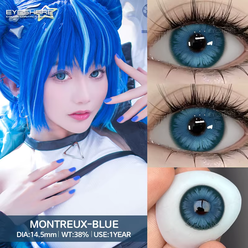 AMARA Cosplay lentilles de contact de couleur pour les yeux Anime