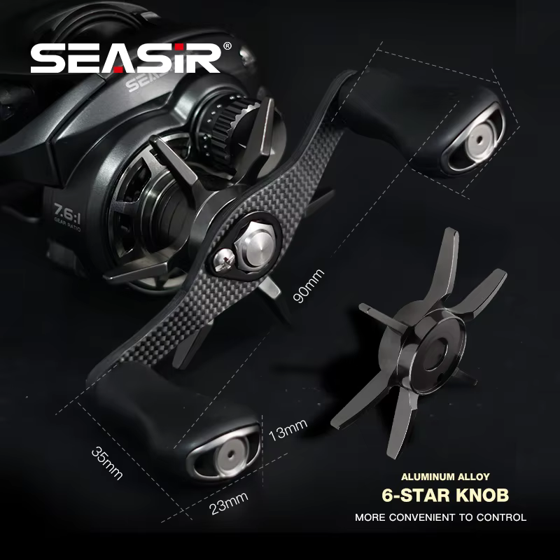 Seasir série P Cast Pro 145g BFS Baitcasting moulinet de pêche cadre en métal ultraléger 7.6:1 11 + 1BB glisser 6kg pêche en eau douce salée