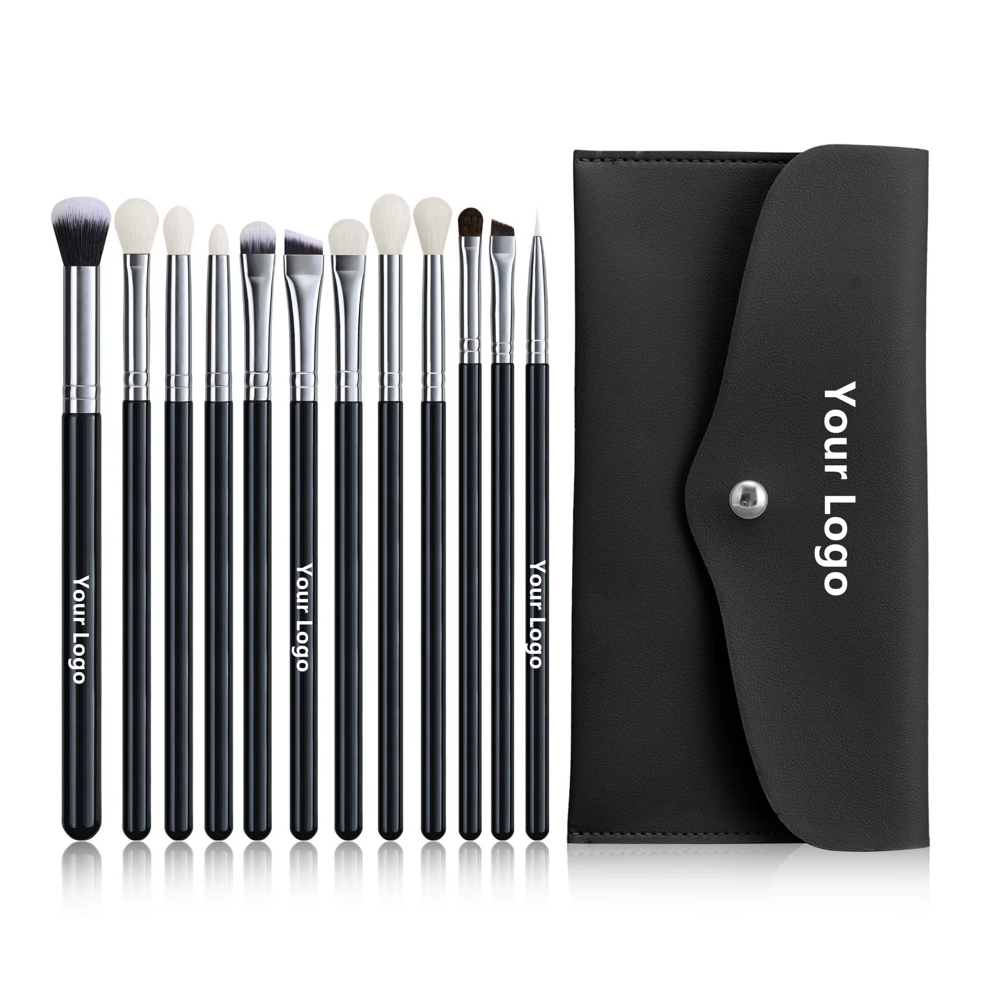 Pinceaux de maquillage pour les yeux en poils de chèvre