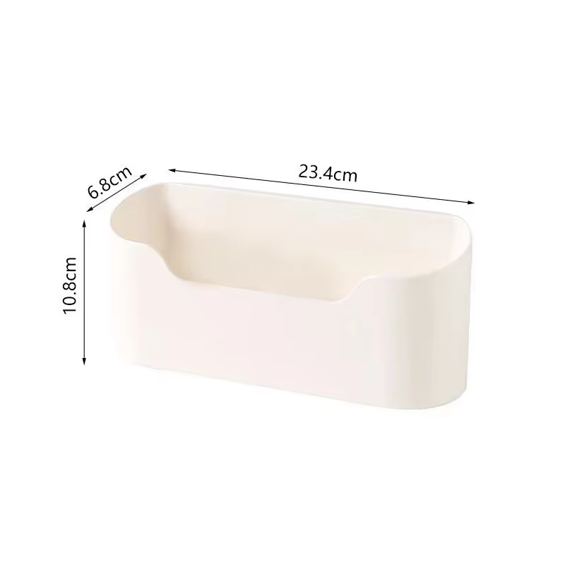 Support de rangement adhésif mural de cuisine, boîte de rangement multifonctionnelle pour porte d'armoire sous évier, étagère à tiroir, organisateur de salle de bains