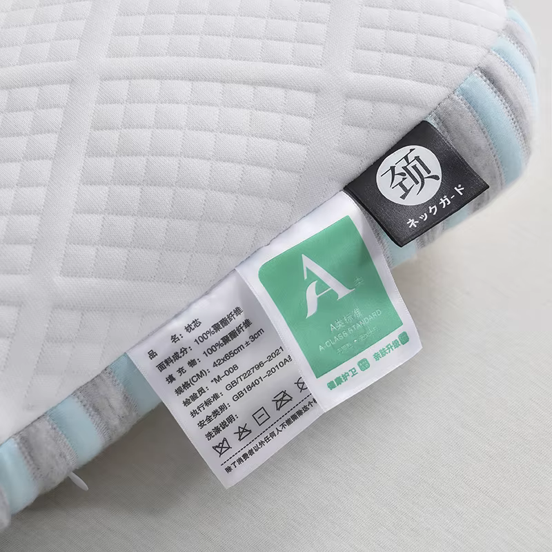 1 oreiller cervical confortable pour le cou, soulagement doux de la douleur, garnissage en microfibre, oreiller de lit lavable, soutien cervical profilé