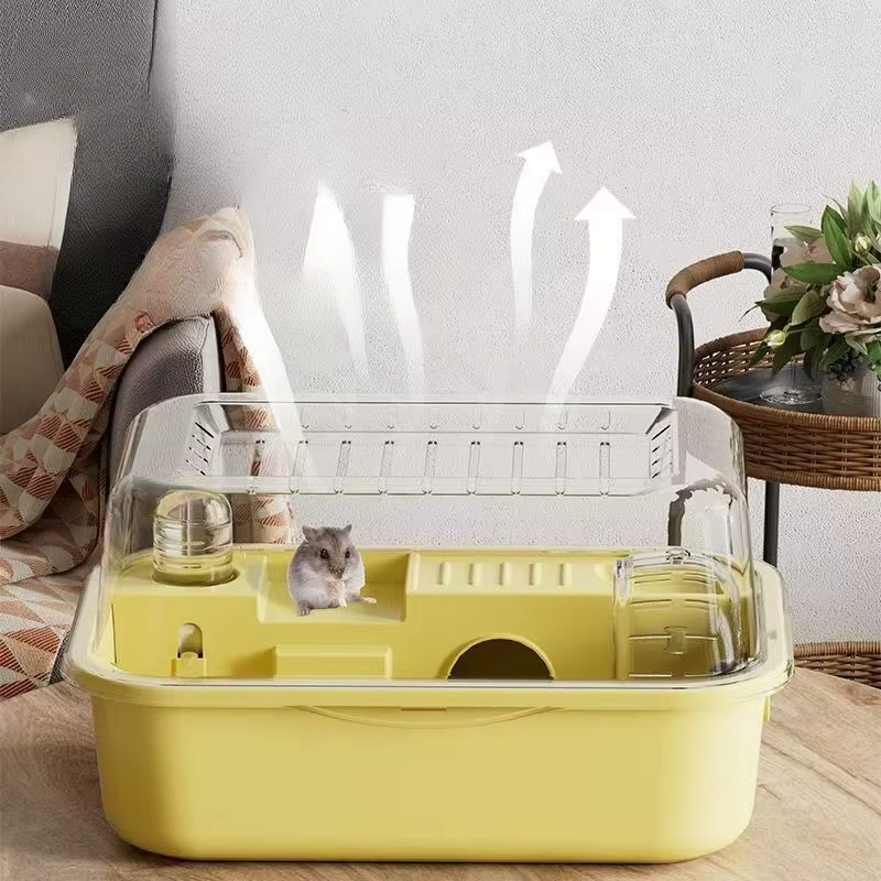 Cage à Hamster anti-mastication, grands accessoires pour Hamster, Cages et habitats, dessus ouvrable avec feuilles acryliques solides construites