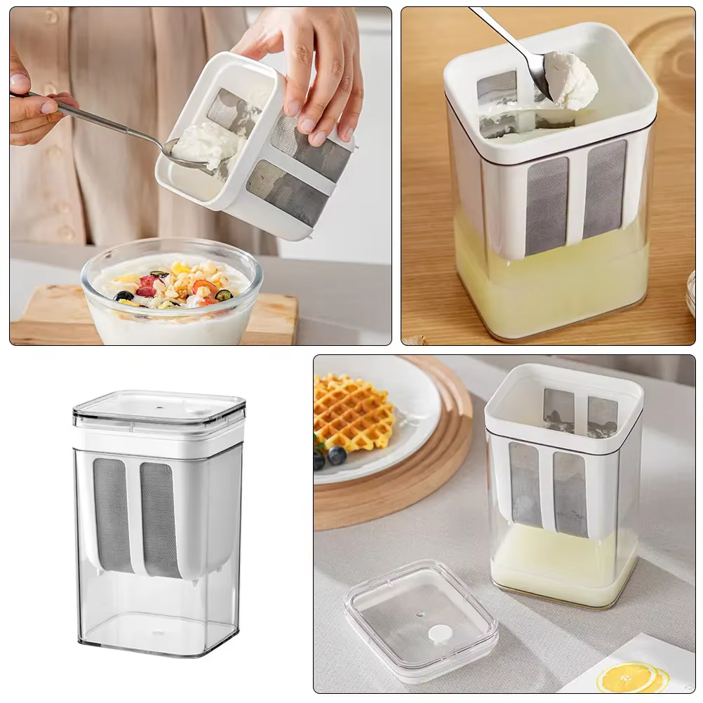 Yaourtière grecque, filtre à yaourt, passoire en acier inoxydable, outils de séparation du lactosérum, séparateur d'humidité du fromage, accessoires de cuisine
