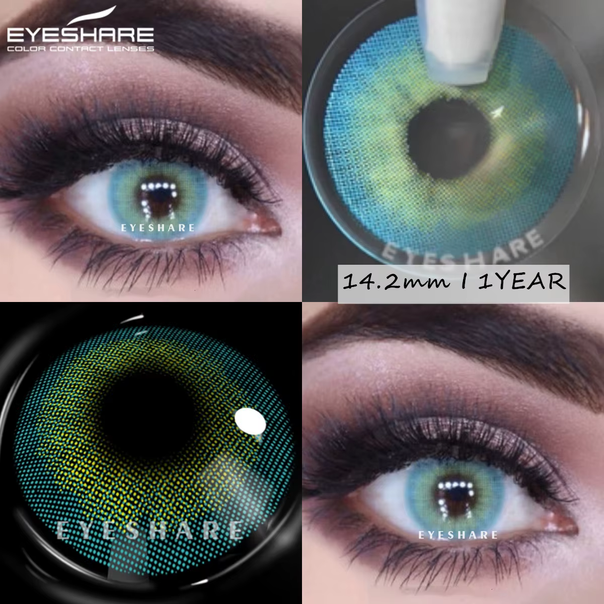 EYESHARE lentilles de contact de couleur pour les yeux 2 pièces