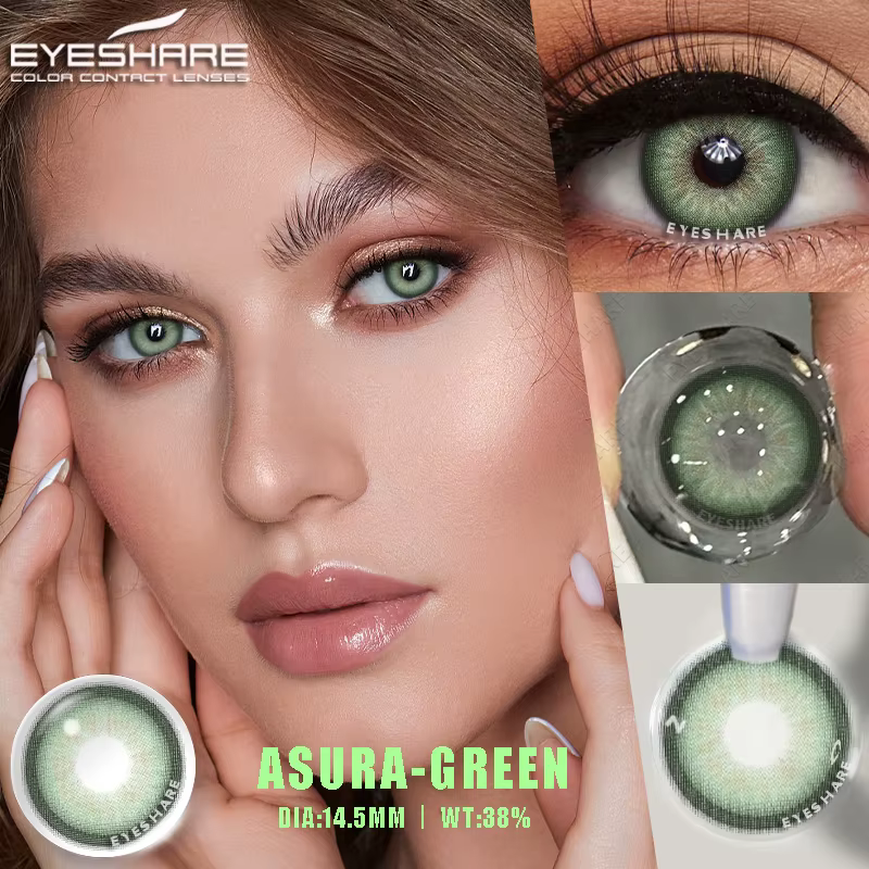 EYESHARE 1 paire de lentilles de contact de couleur pour les yeux cosmétiques
