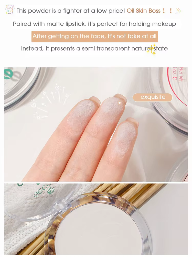 Correcteur banane poudre durable contrôle de l'huile maquillage miel
