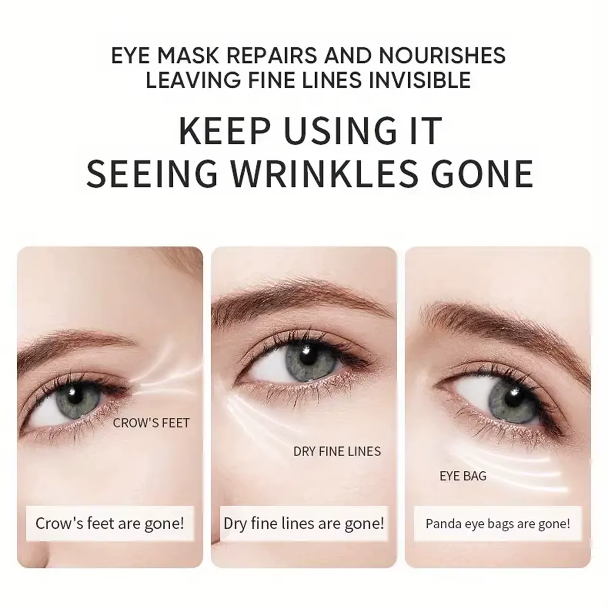 Masque pour les yeux au collagène à l'aloe Vera