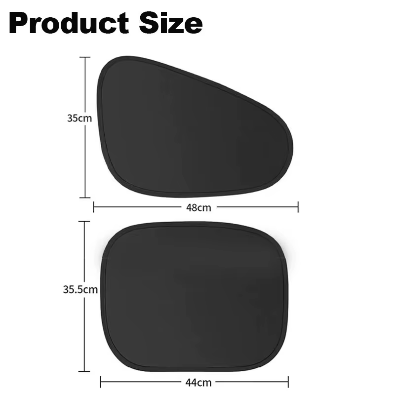 Pare-soleil électrostatique pour fenêtre latérale de voiture, rideaux pare-soleil à 4 couches, Anti-éblouissement, bloqueur UV, bloqueur interne automatique 99.9% UV, nouvelle collection