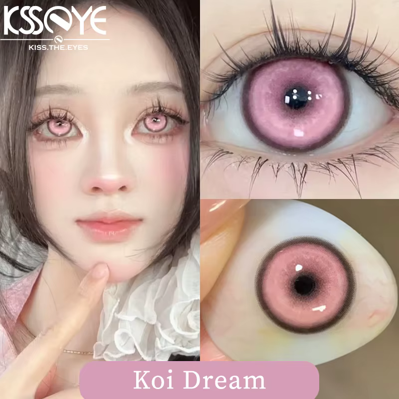 KSSEYE 1 paire de lentilles de Contact de couleur de Style Kio avec dioptrie yeux de myopie Halloween Cosplay