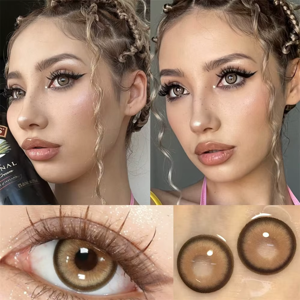 7197 lentilles de Contact colorées pour les yeux 1 paire Cosplay Prescription pour myopia0-800 degrés