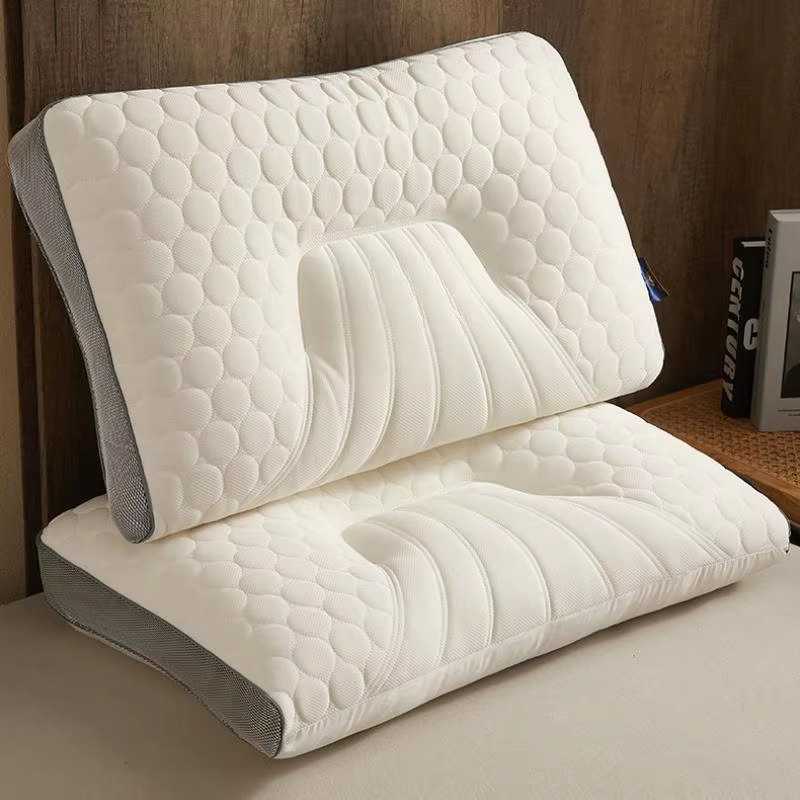 Oreiller rempli de Latex, oreiller de sommeil, oreiller de cou, sommeil profond, aide au sommeil, oreiller de massage