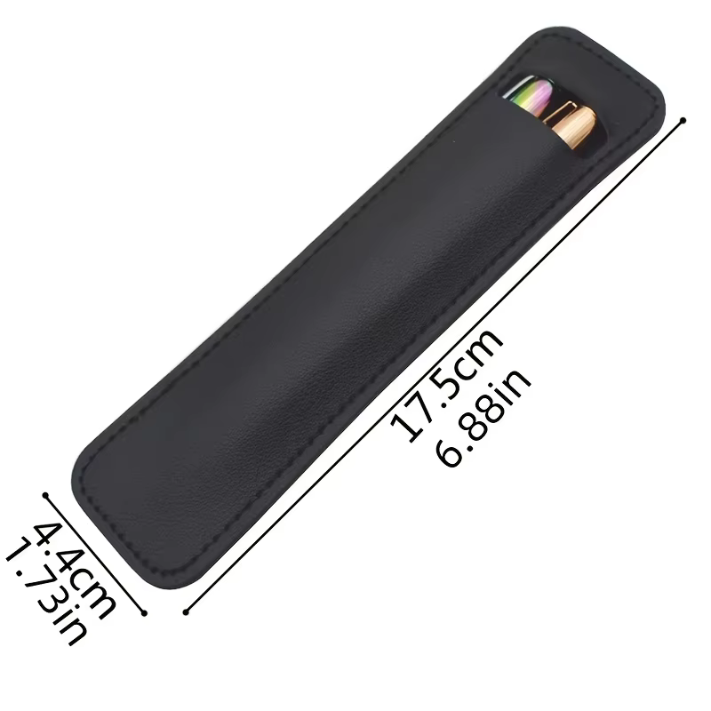 Poudres de stylo pour stylo à bille et stylo plume, étui à crayons en cuir PU souple, transport pratique et M4guarding, fournitures de voyage