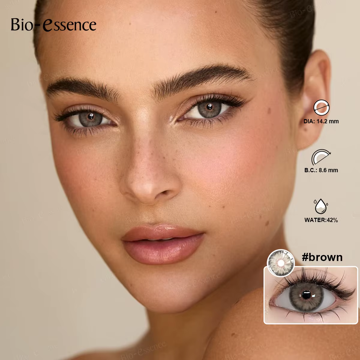 Bio-essence Nouvelles lentilles de contact Baby Blue pour les yeux