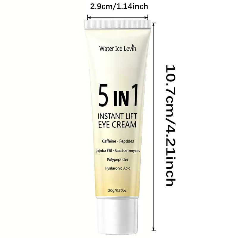Crème pour les yeux à effet liftant instantané 5 en 1. Résultats en 2 minutes. Lisse les poches sous
