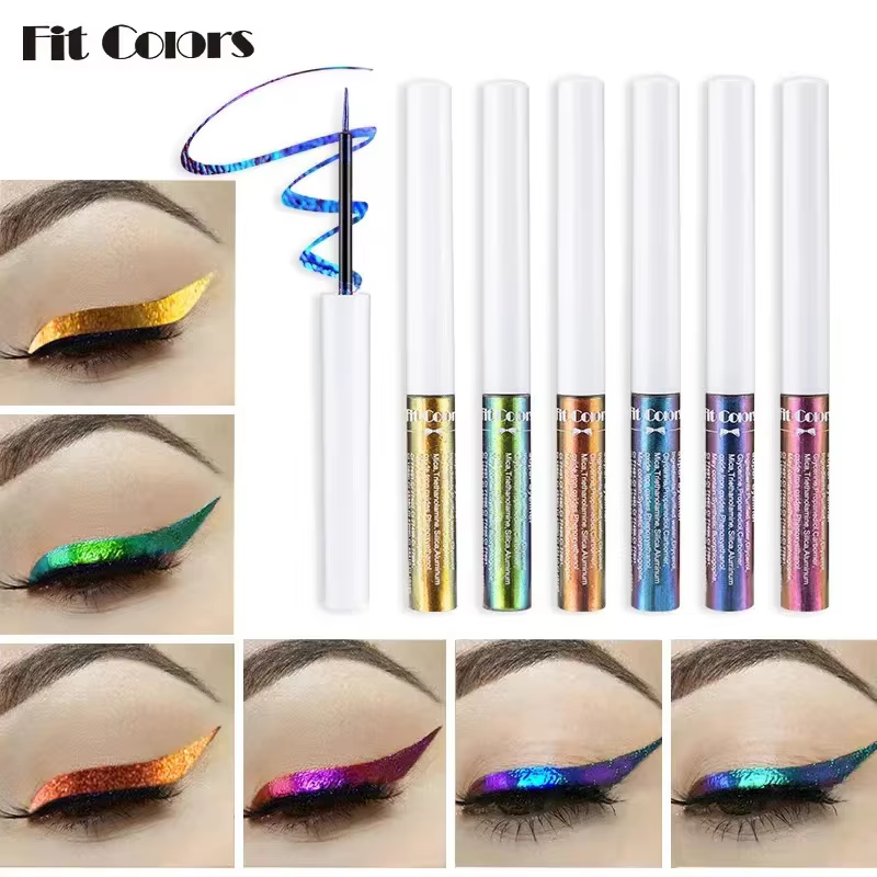 Caméléons Eyeliner liquide perle brillant métallique fard à paupières Liner Multi Chrome couleur Aurora maquillage des yeux paillettes Pigment