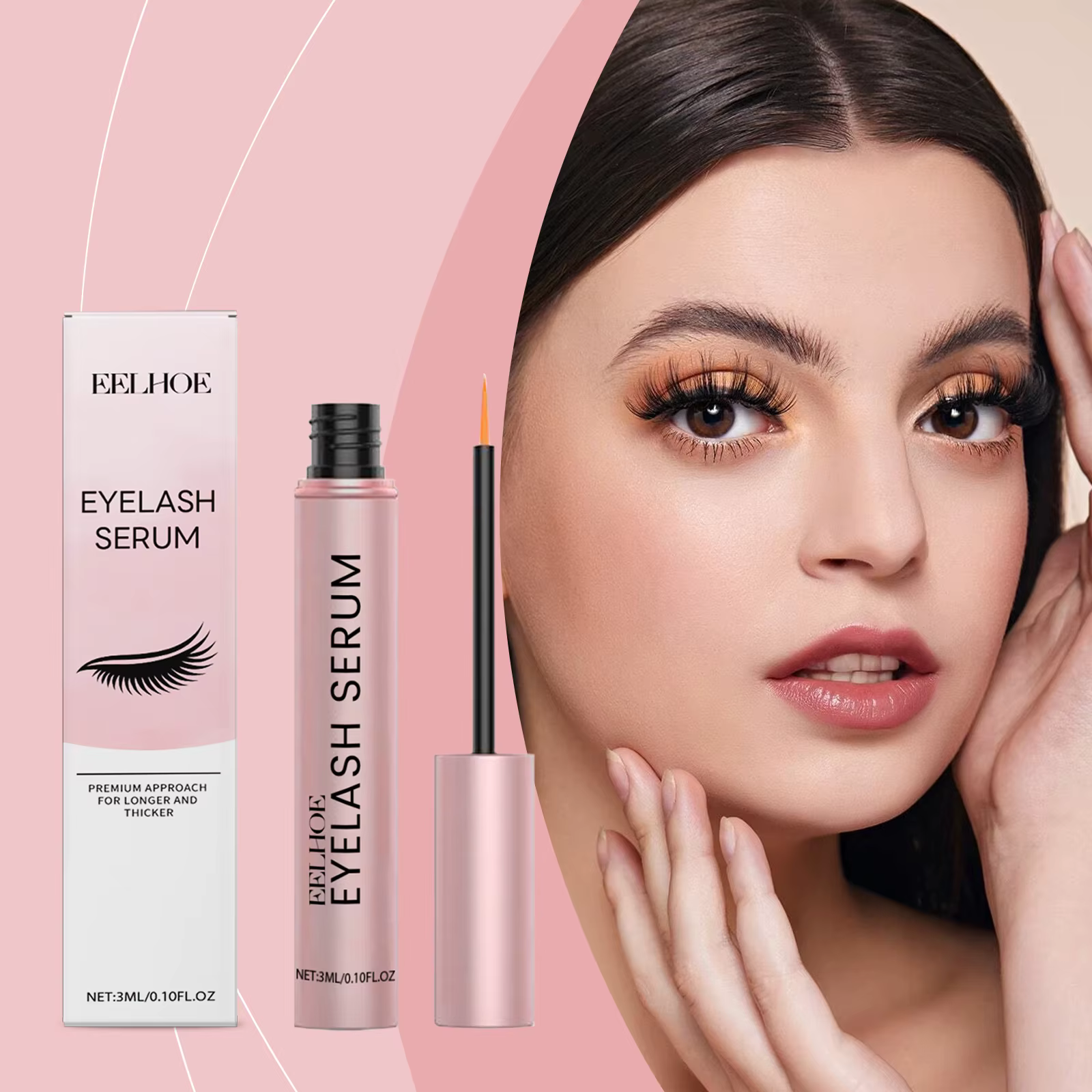 EELHOE Mascara hydratant Essence allonger les cils favoriser la croissance
