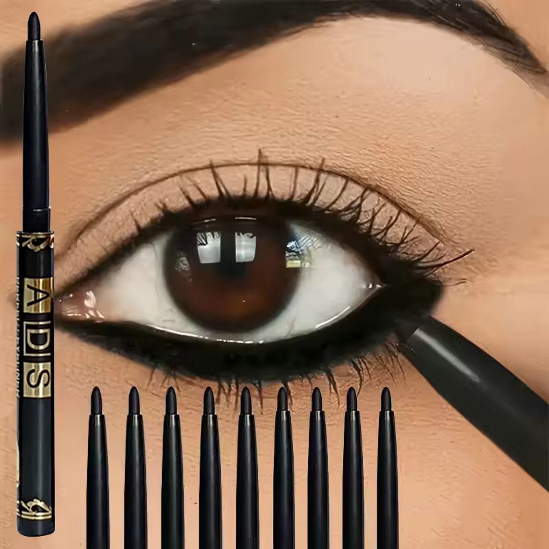 Crayons Eyeliner Noir et Marron 1/5/12 pièces – Longue Tenue