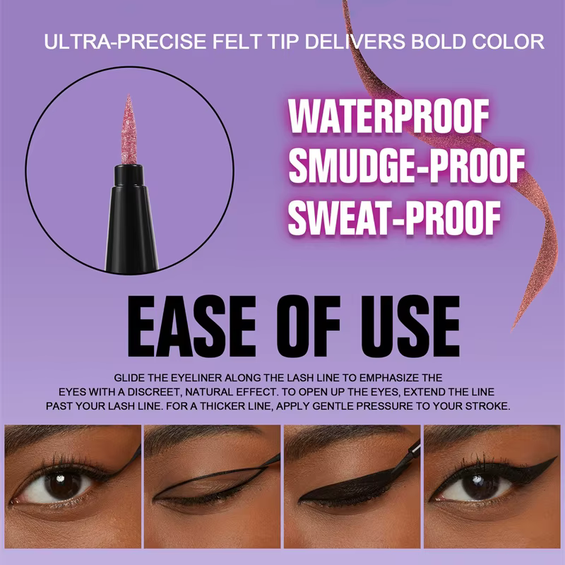 Crayon Eyeliner liquide à paillettes