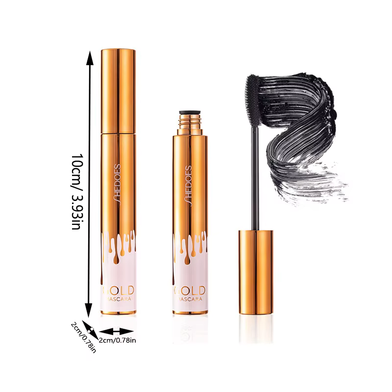 Mascara noir épais et bouclé
