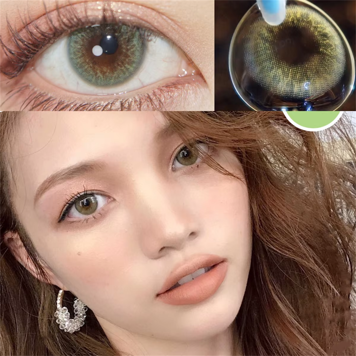 Lentilles de contact annuelles irisées naturelles pour les yeux