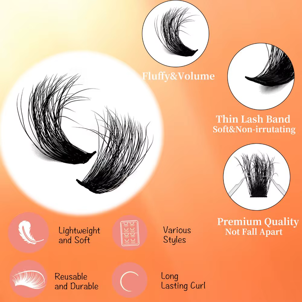 Kit d'extension de cils DIY 100D