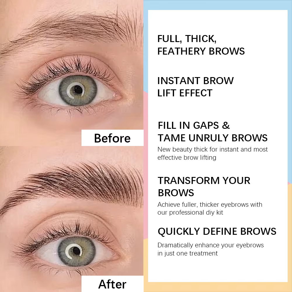 Kit de stratification des sourcils à la maison