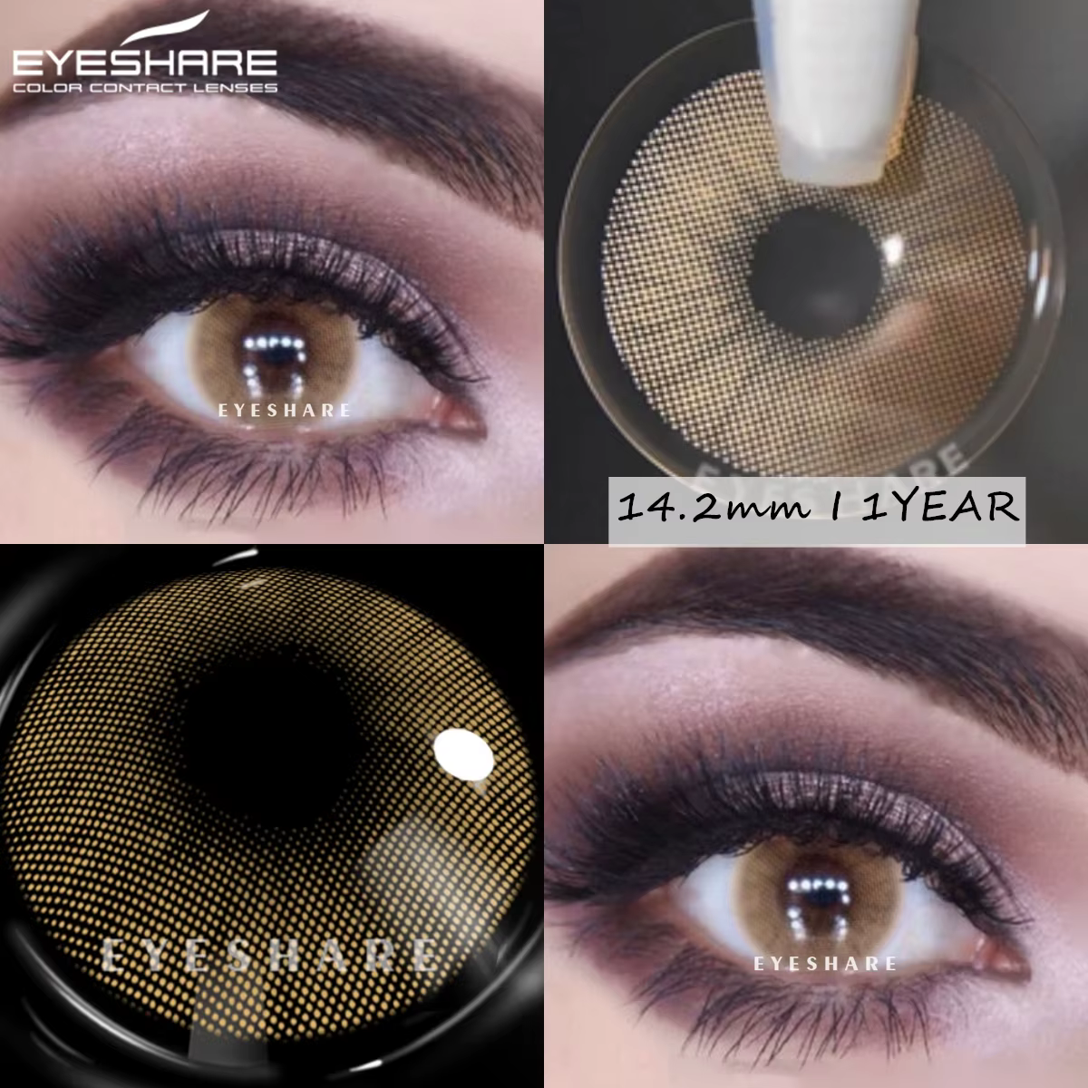 EYESHARE lentilles de contact de couleur pour les yeux 2 pièces