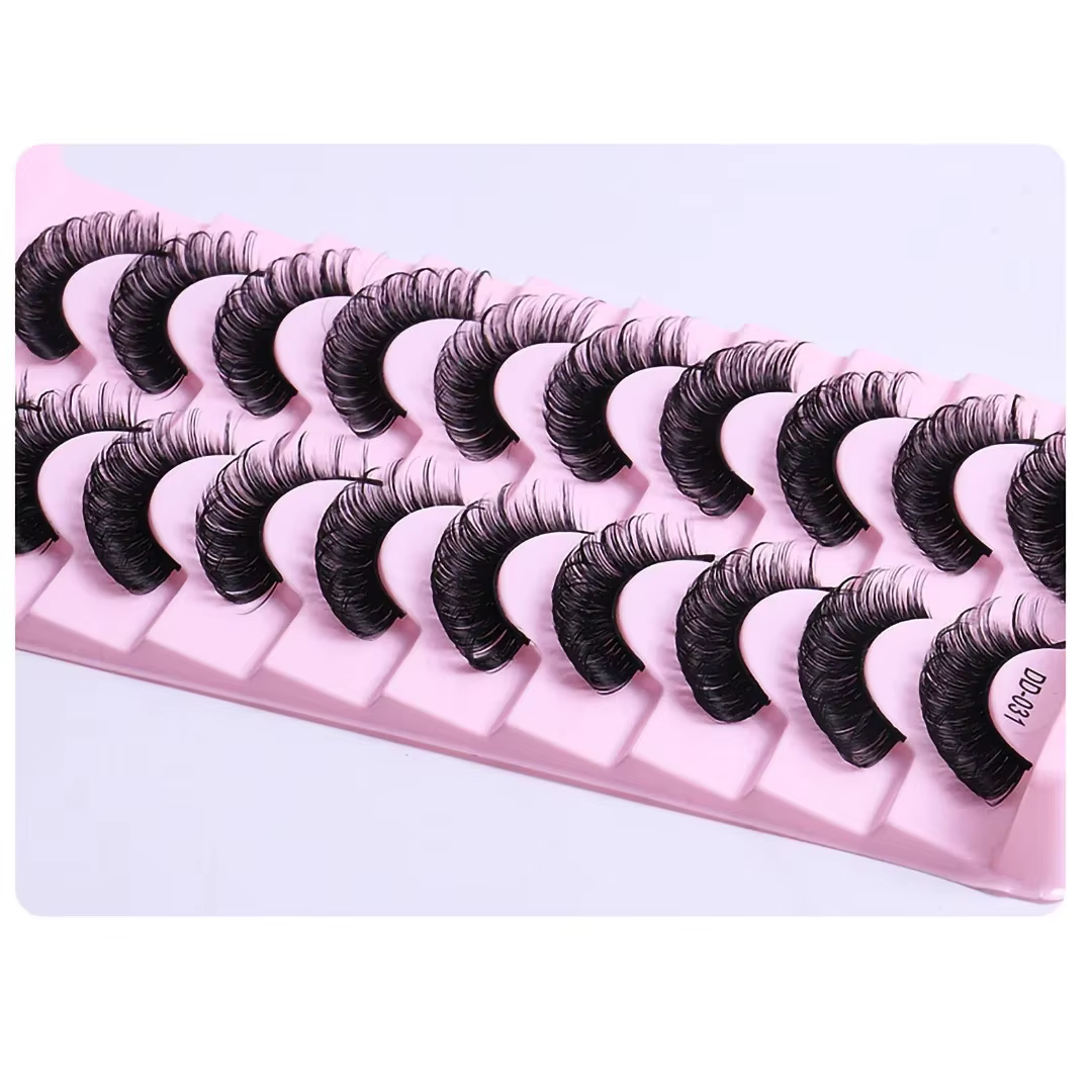 Faux cils à bande russe, extension pour les yeux, 10 paires