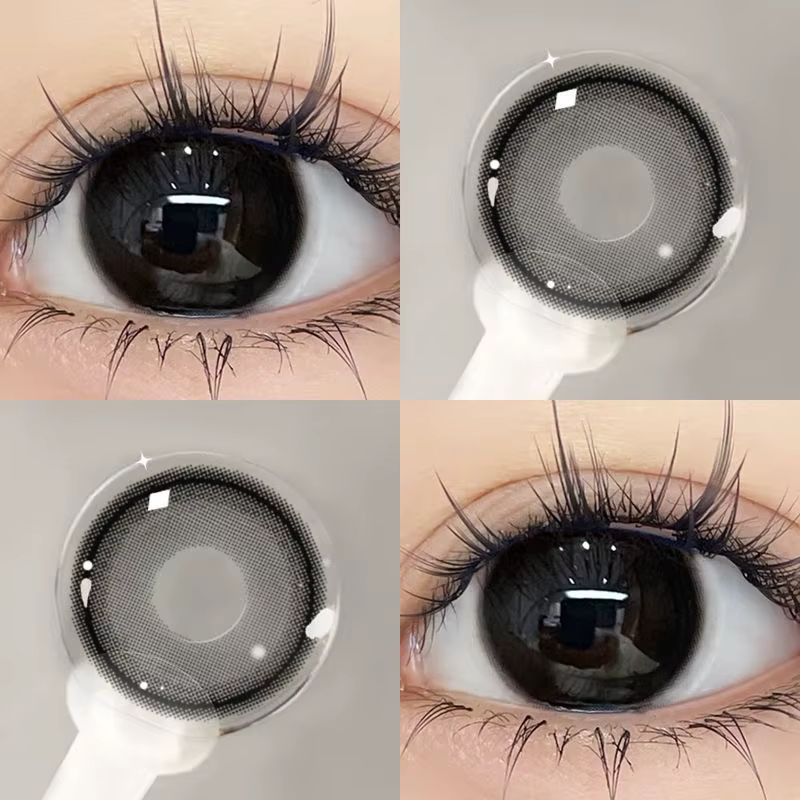 YIMEIXI 1 paire de lentilles pour les yeux brunes