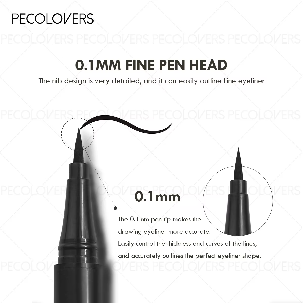 Eyeliner soyeux imperméable 3 pièces/ensemble