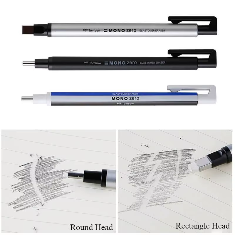 Tombow MONO zéro crayon rétractable gomme stylo poussoir caoutchouc ластик pour fournitures d'art dessin peinture école papeterie papeleria