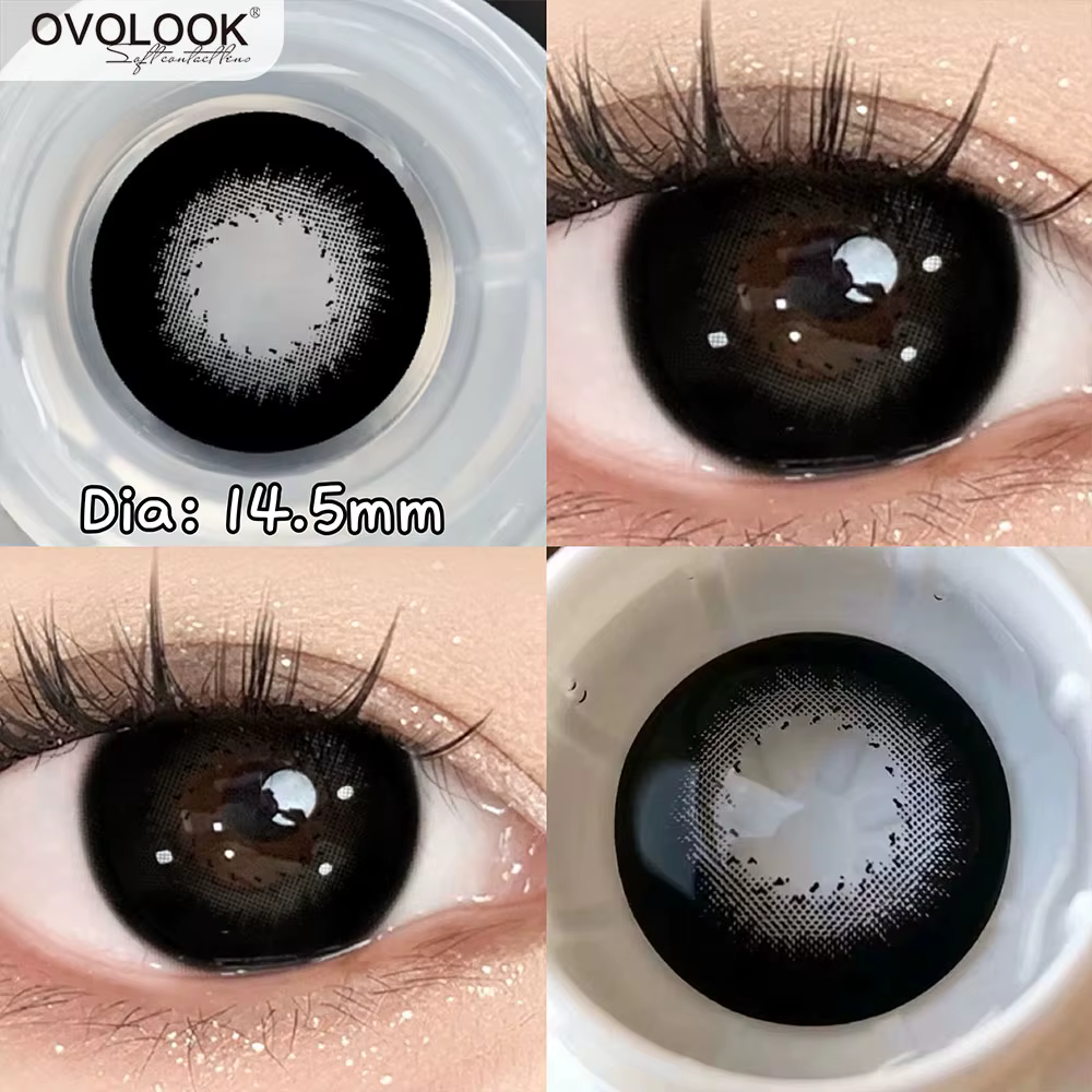 OVOLOOK 1 paire (2 pièces) de grandes lentilles noires pour les yeux
