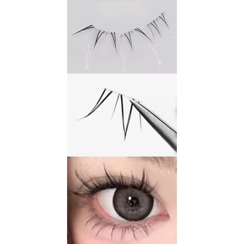 Extensions de cils inférieurs individuels 4-6mm