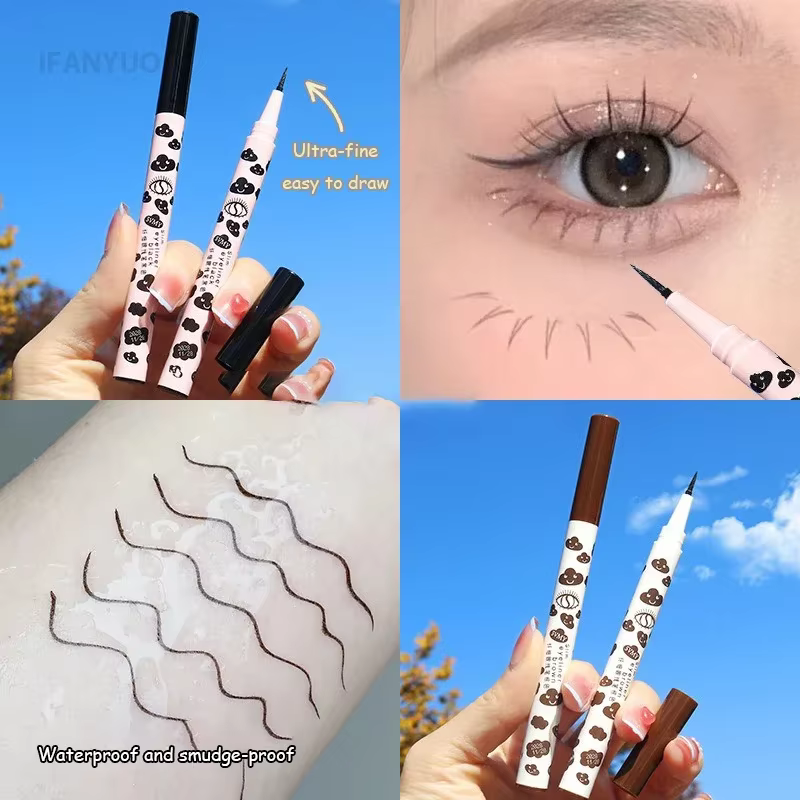 Stylo Eyeliner Liquide Effet Ver à Soie 0