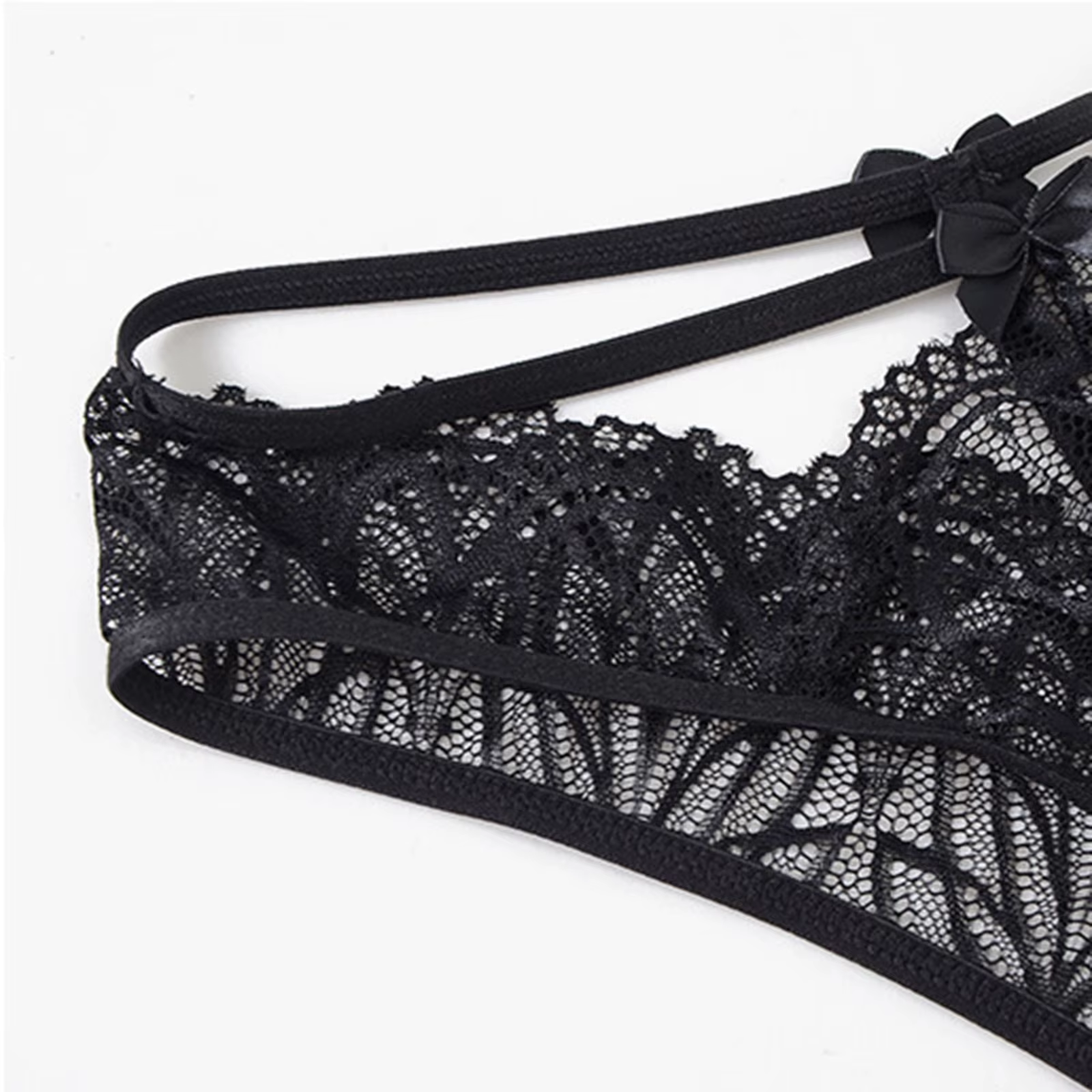 Femmes taille basse string t-pantalon dames nœud papillon dentelle culottes dames creux taille basse Sexy femme Lingeries жletidajе тру zesки