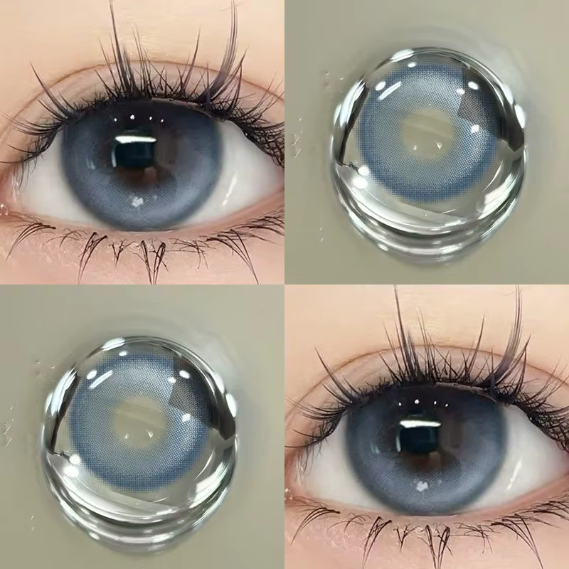 KSSEYE 2 pièces nouvelles lentilles de Contact de couleur bleue gris changer