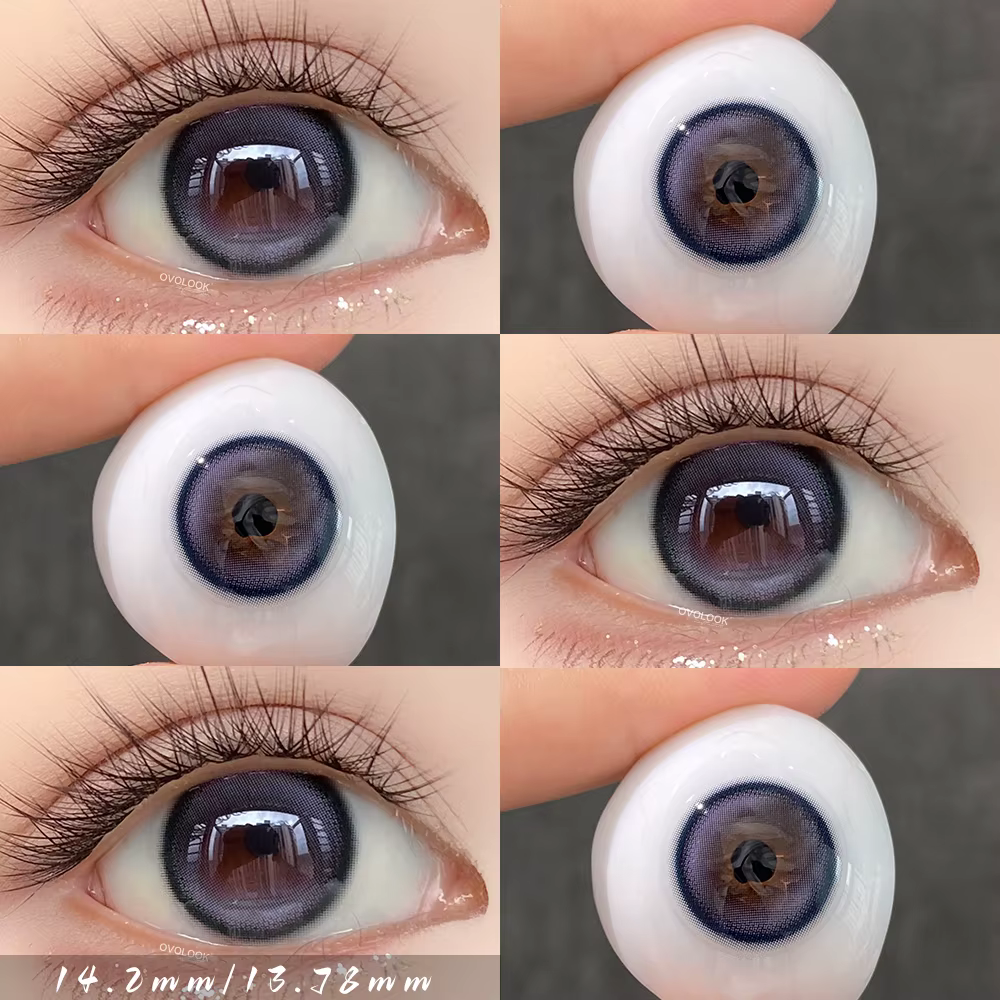 2pcs lentilles de Contact arc-en-ciel colorées pour les yeux Belleza couleur élèves
