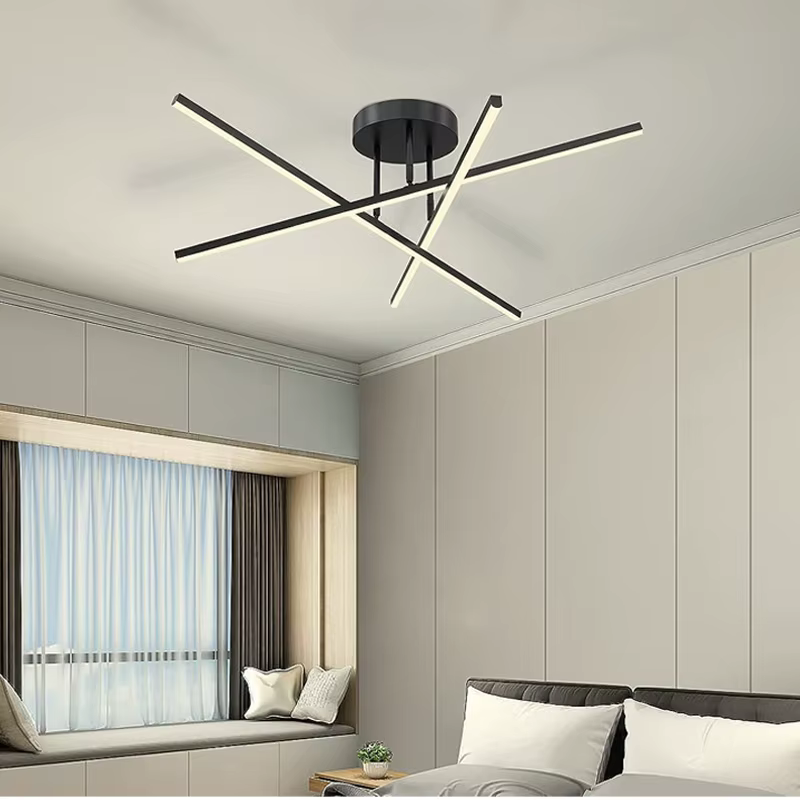 Plafonnier simple moderne chambre atmosphère duplex villa hall lampes nordiques minimaliste salon lampe chambre plafonniers