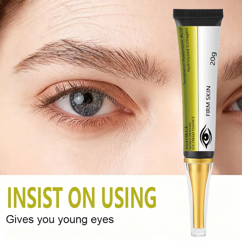 YUITIKUE Crème pour les yeux ferme instantanée 20g - avec acide hyaluronique et collagène