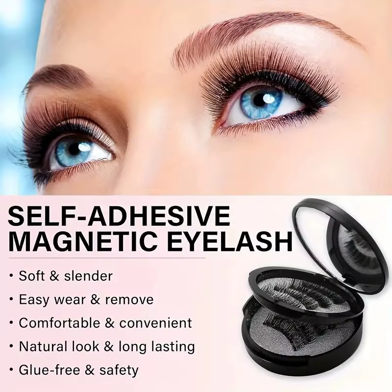 8 pièces Kit de cils magnétiques faux