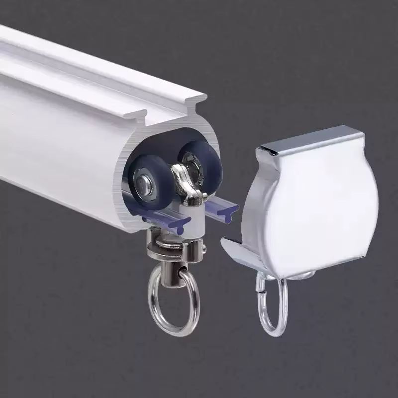 Espessura de rail en alliage d'aluminium épaissi 3,6 mm Installation au plafond simple et double face avec raccords Dimensions personnalisées.