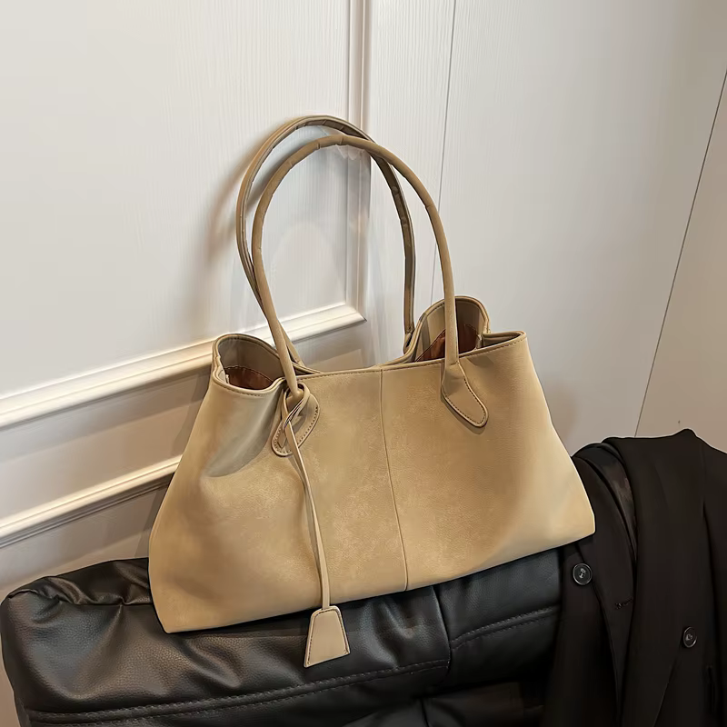 Sac à main polyvalent en faux daim pour femme, sac à main de grande capacité, sac initié, haute qualité, produit tendance, savoir, solide, 2025