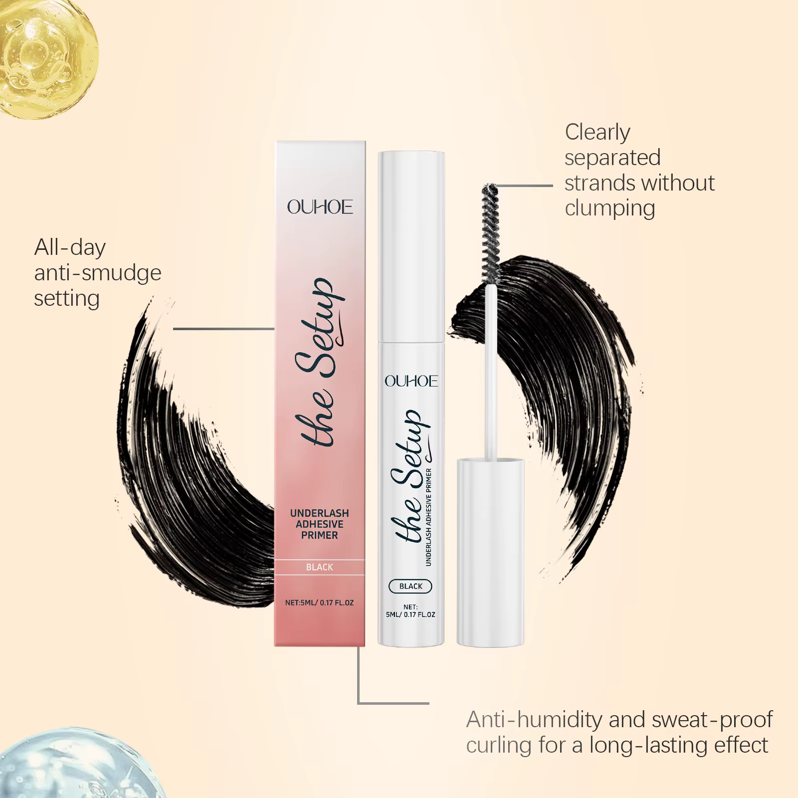 Base de mascara waterproof 5ml pour cils