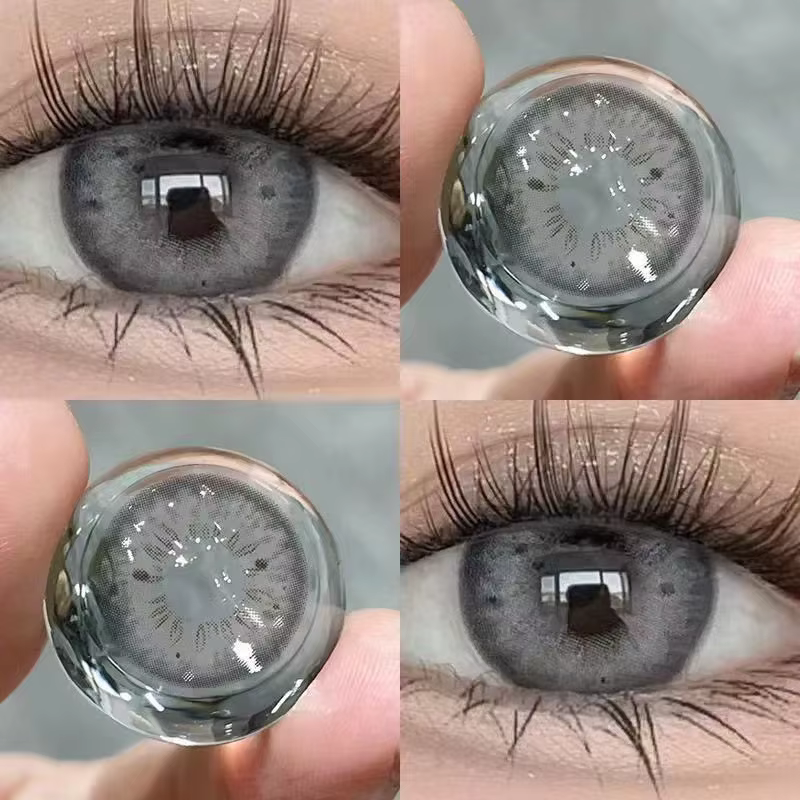 DUOXIU 2 pièces 1 paire de lentilles de Contact de couleur pour les yeux cosmétiques