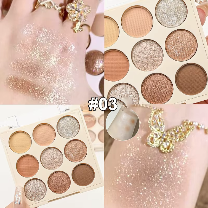 Palette de fards à paupières crème glacée