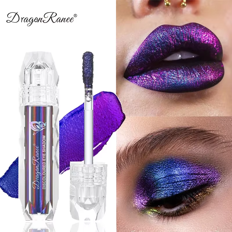 Chaméléon liquide fard à paupières métal caméléon maquillage brillant à lèvres miroitant Pigment paillettes ombre