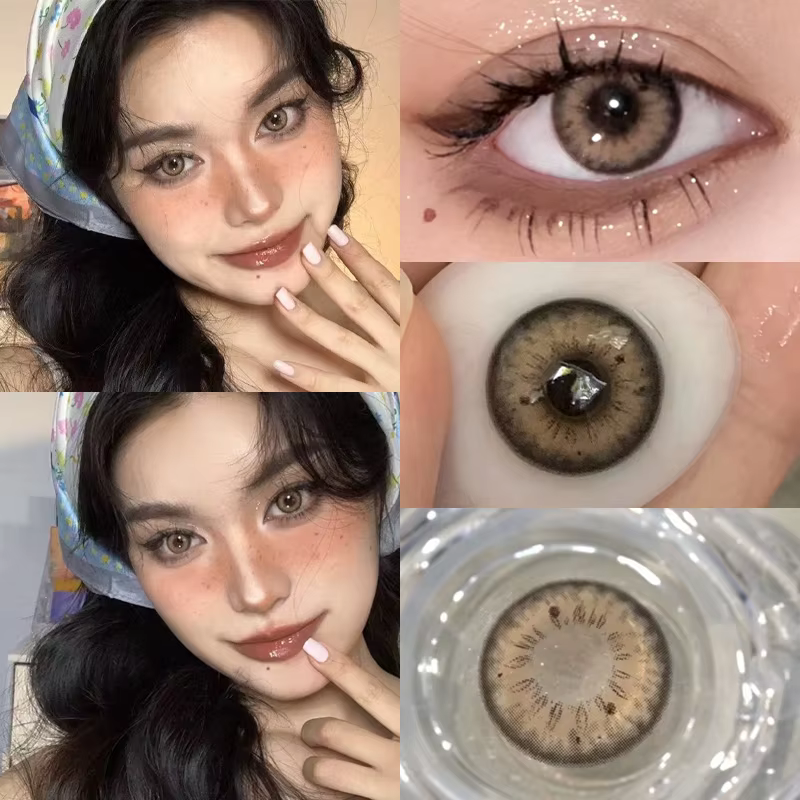 DUOXIU 2 pièces 1 paire de lentilles de Contact de couleur pour les yeux cosmétiques