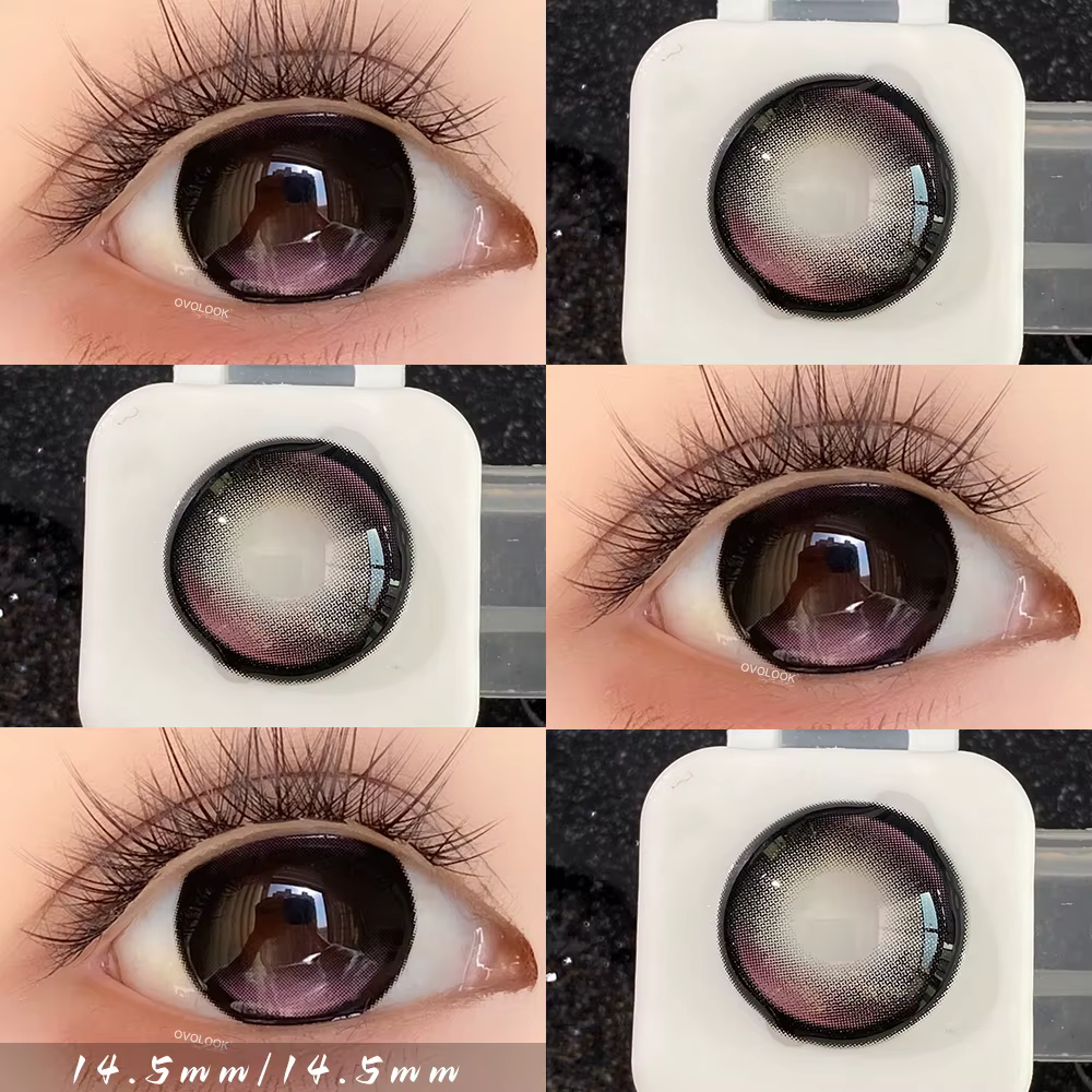 OVOLOOK - 2 paires de lentilles de couleur pour les yeux